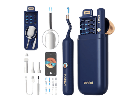 BEBIRD Advanced Ear Cleaning Device with HD Camera, 10MP Endoscope, Safe Tweezers, 11 Ear Scoops, Full ENT Observation Tools for Ear, Nose & Throat, Kids & Adults, Portable with Storage Case