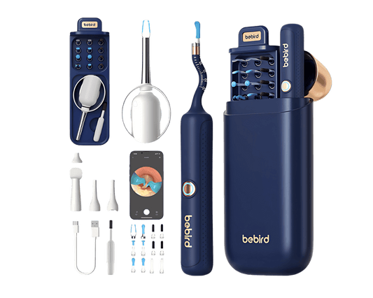 BEBIRD Advanced Ear Cleaning Device with HD Camera, 10MP Endoscope, Safe Tweezers, 11 Ear Scoops, Full ENT Observation Tools for Ear, Nose & Throat, Kids & Adults, Portable with Storage Case