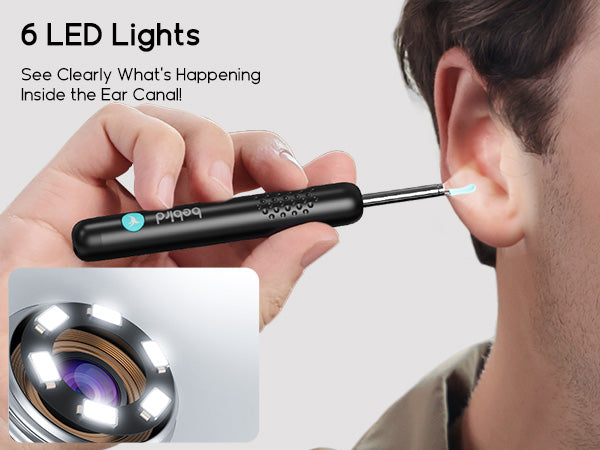 BEBIRD Ear Wax Removal Tool with 1080HD Camara, Upgraded Version, Waterproof, Anti-Fall Off Eartip, Wireless Otoscop with Light and Camera, Android/iOS Support.