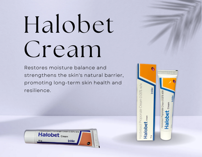 Halobet Propionate Cream for Eczema, Rosacea, Dermatitis, Rashes, Itchy, Allergy and Irritated Skin - Reduces Dryness and Inflammation. - Dermatologist Tested, Result in 24hr USP 0.05% W/W