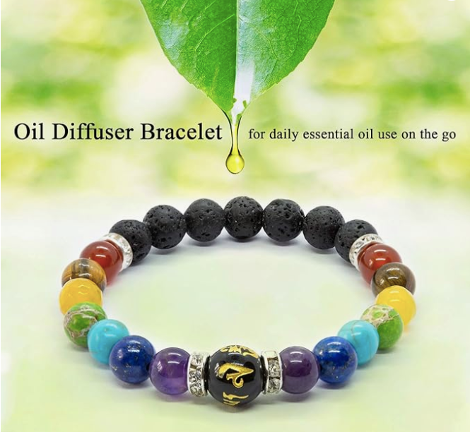 MacroVision Chakra Bracelet Spiritual Crystal Healing for Anxiety Relief